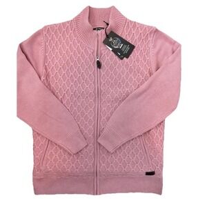 Abacus Women's High-Performance Golf Windstop Cardigan Size 2XL Rhubarb Pink NWT